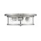 Z-Lite Savannah 3 Light Flush Mount, Brushed Nickel & Clear 462F16-BN - alternate 5
